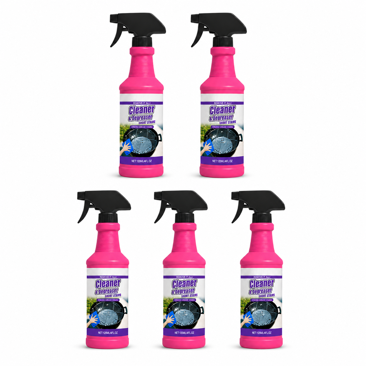 🔥 Heavy-Duty BBQ Grill Cleaner & Degreaser Spray — Fast Grease Removal
