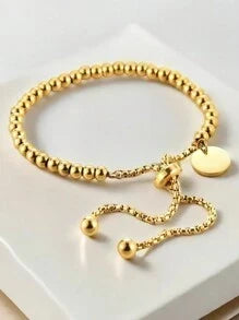 Cora Custom Simple Beaded Round Bracelet