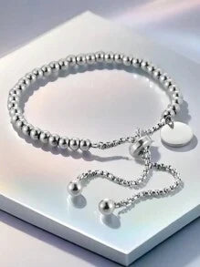 Cora Custom Simple Beaded Round Bracelet